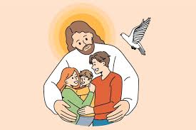 Concepto de cristianismo y educación religiosa. | Vector Premium